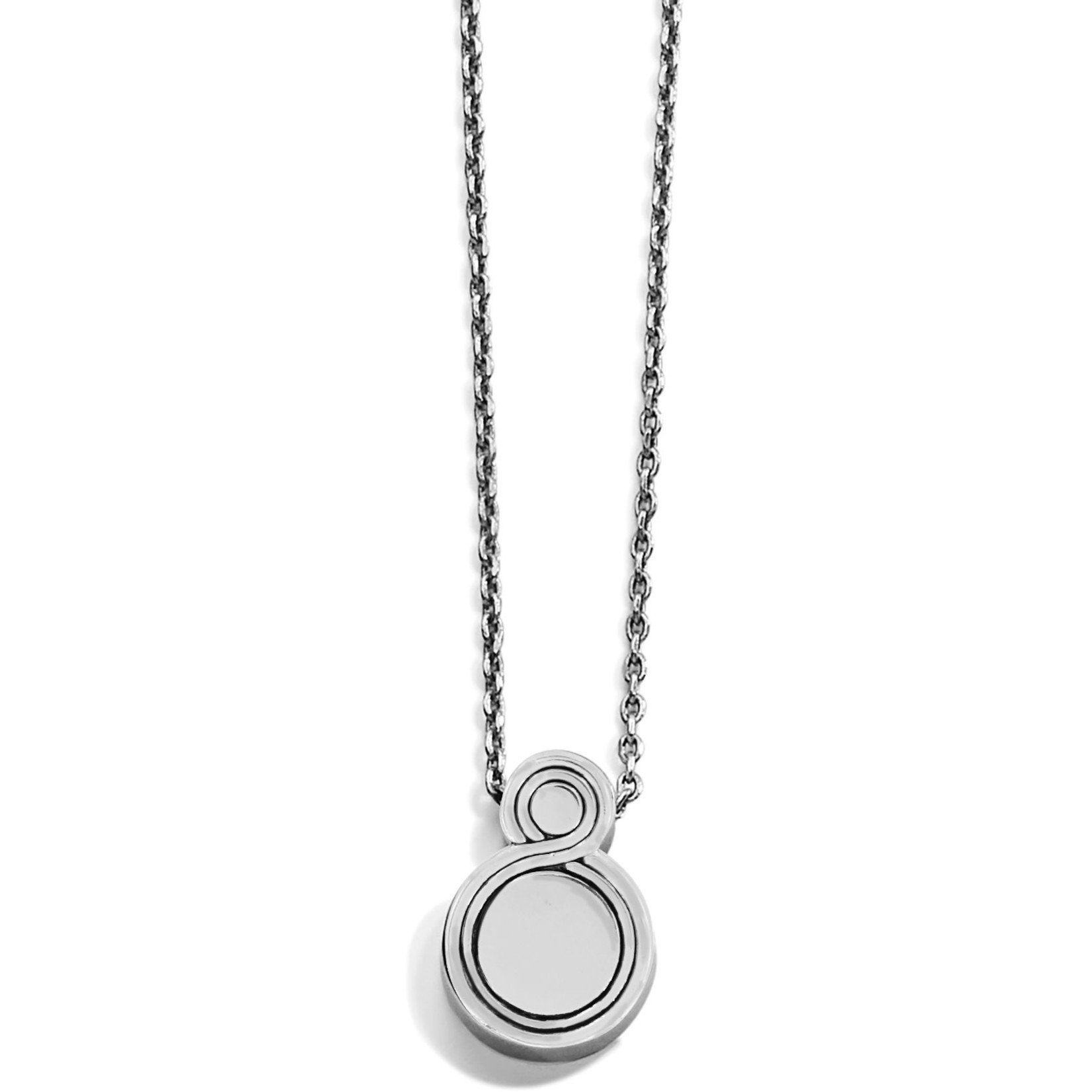 Brighton Infinity Sparkle Petite Necklace Silver-Pearl OS