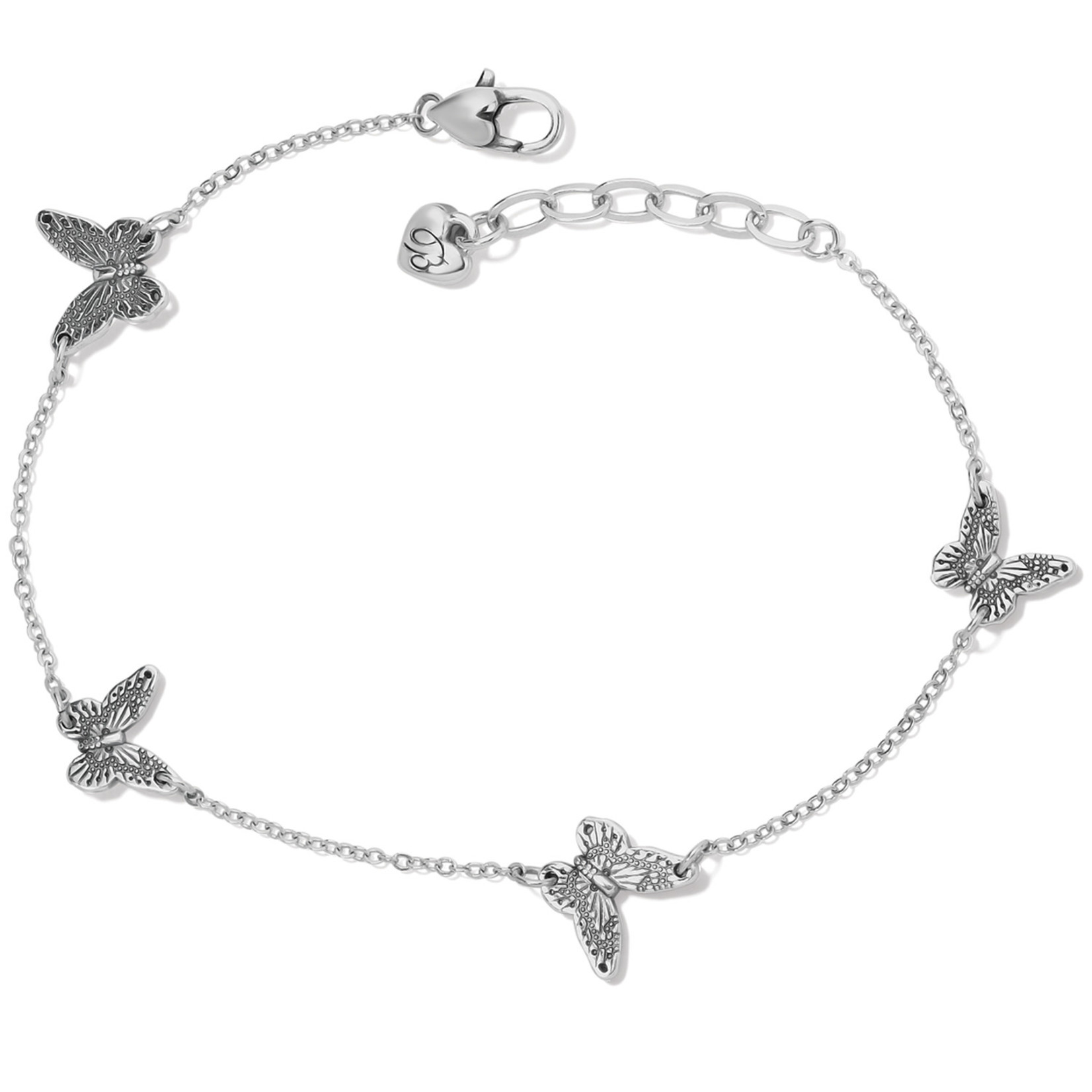 Brighton Solstice Butterfly Anklet - Silver