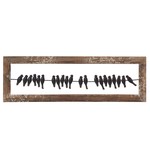 Foreside Home and Garden Birds on a Wire Wall Art