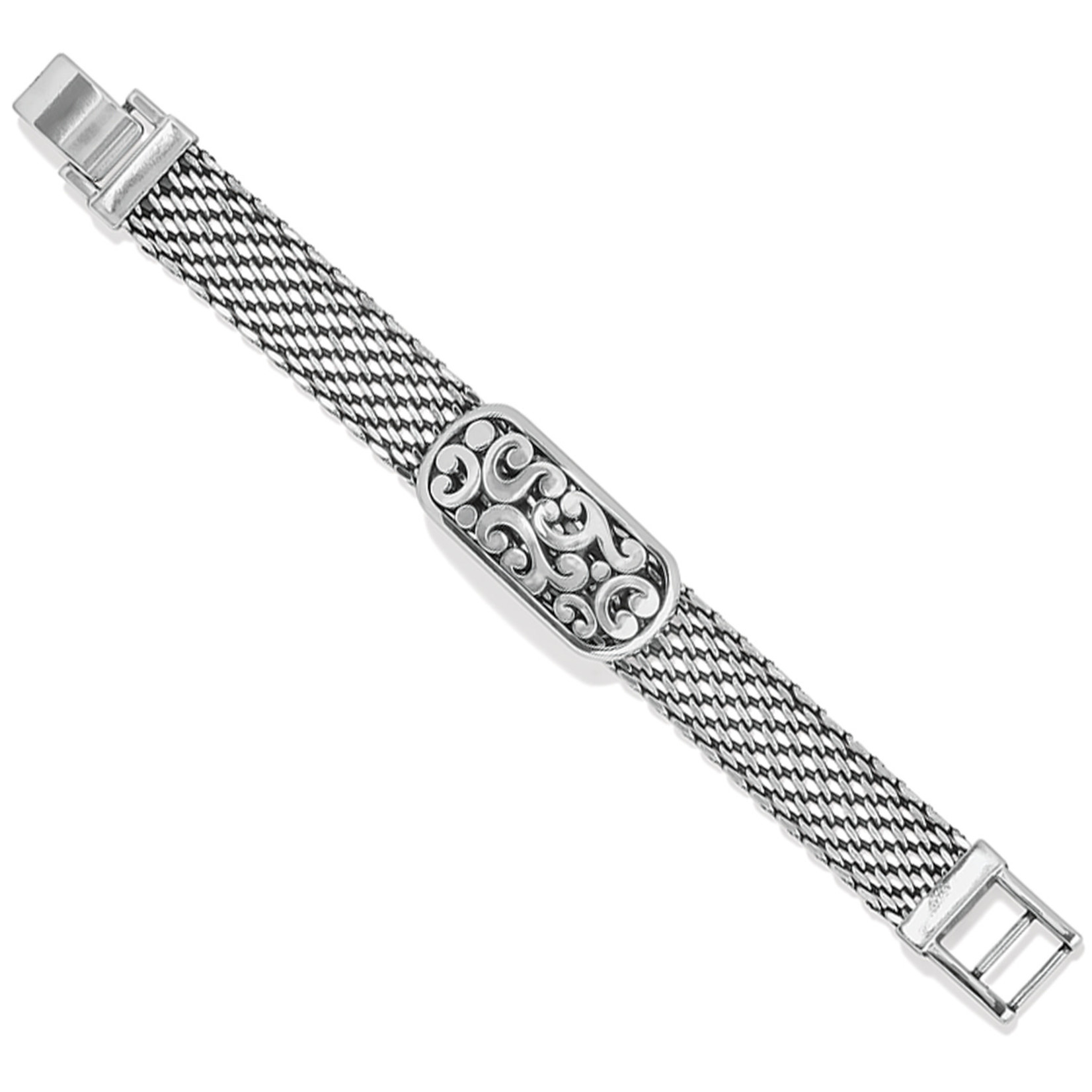 Brighton Contempo Token Tag ID Bracelet - Silver