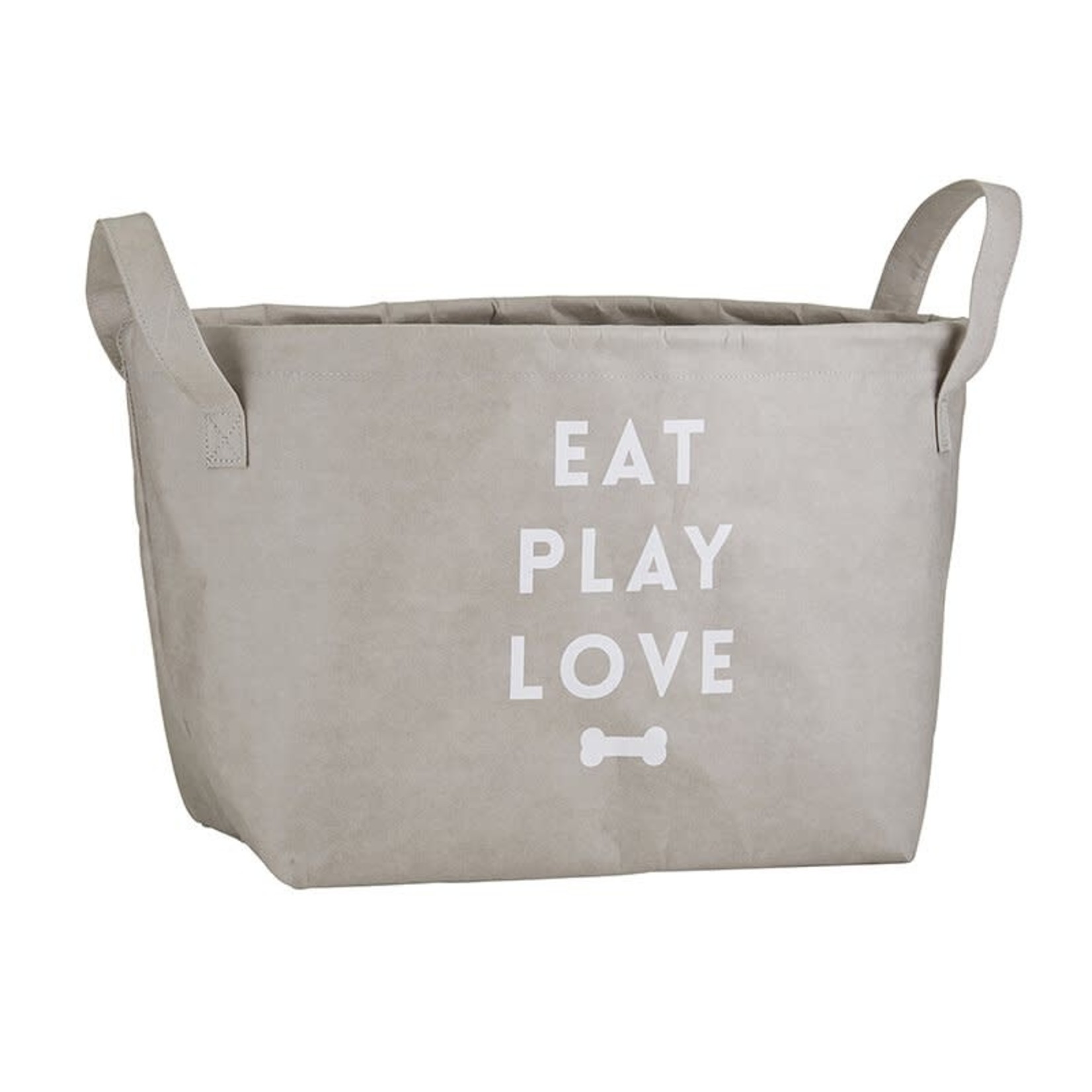 EAT PLAY LOVE Washable Paper Storage Tote - Kraft