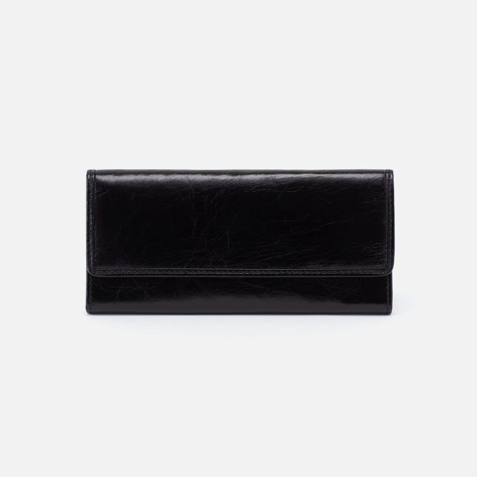 HOBO Ardor Black Vintage Hide Leather Continental Wallet