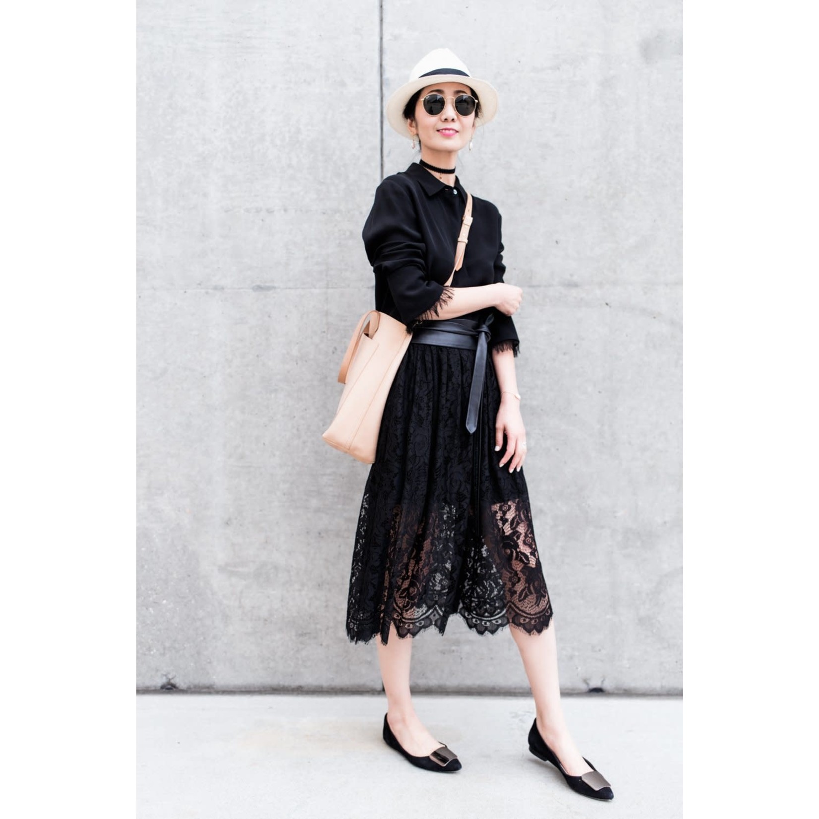 ADA Original Leather Wrap Belt in Black