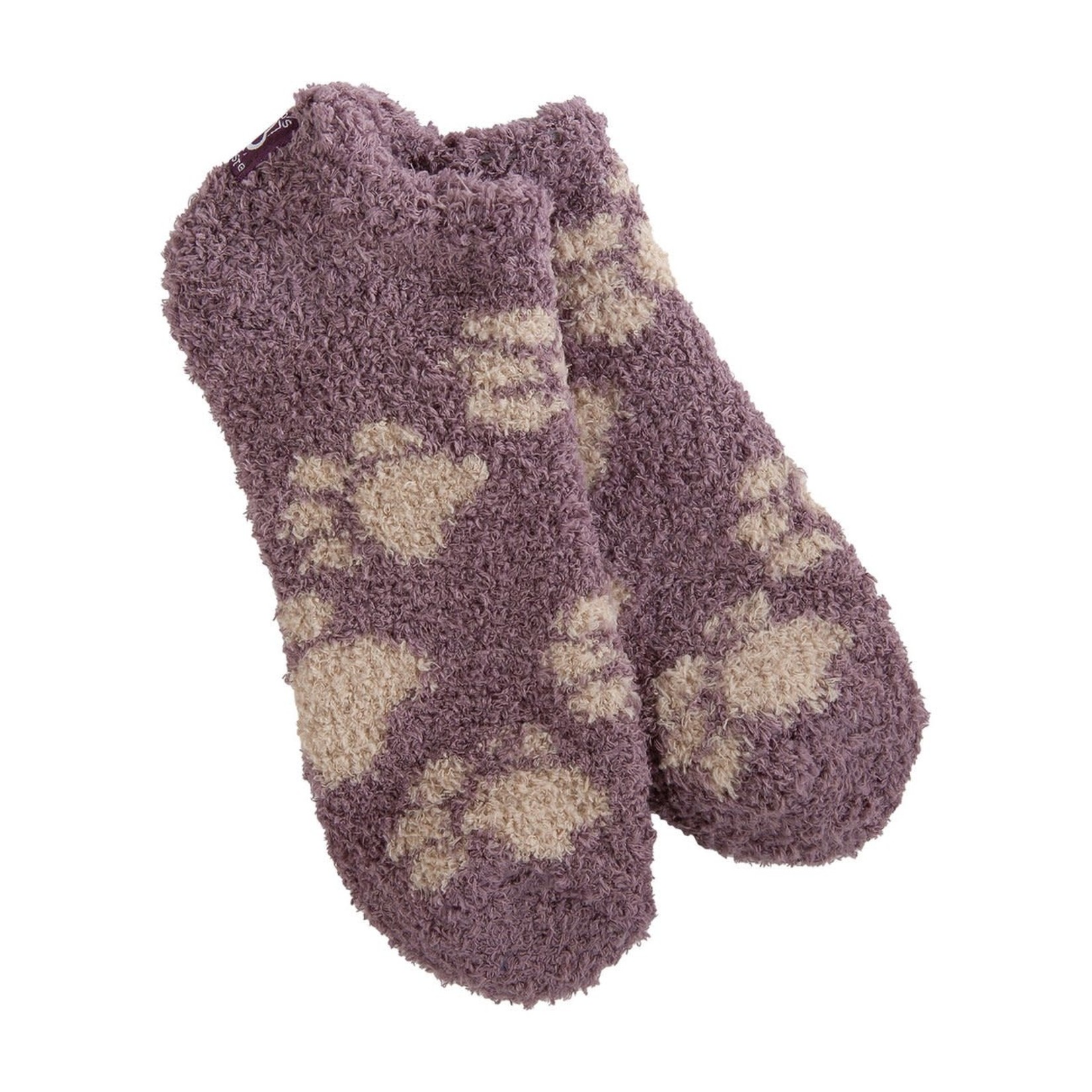World's Softest Cozy Low Socks - Puppy Print