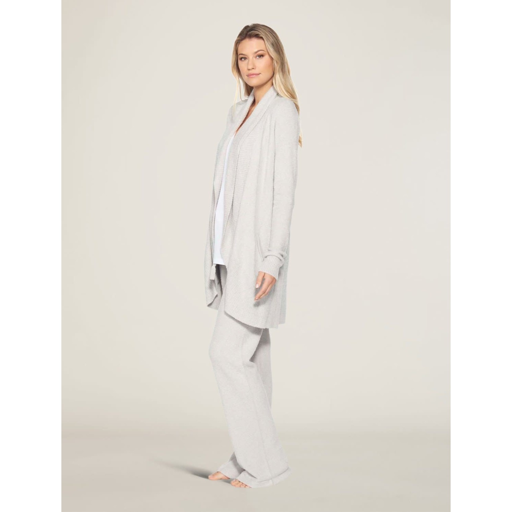 Barefoot Dreams CozyChic Lite Circle Cardi in Silver