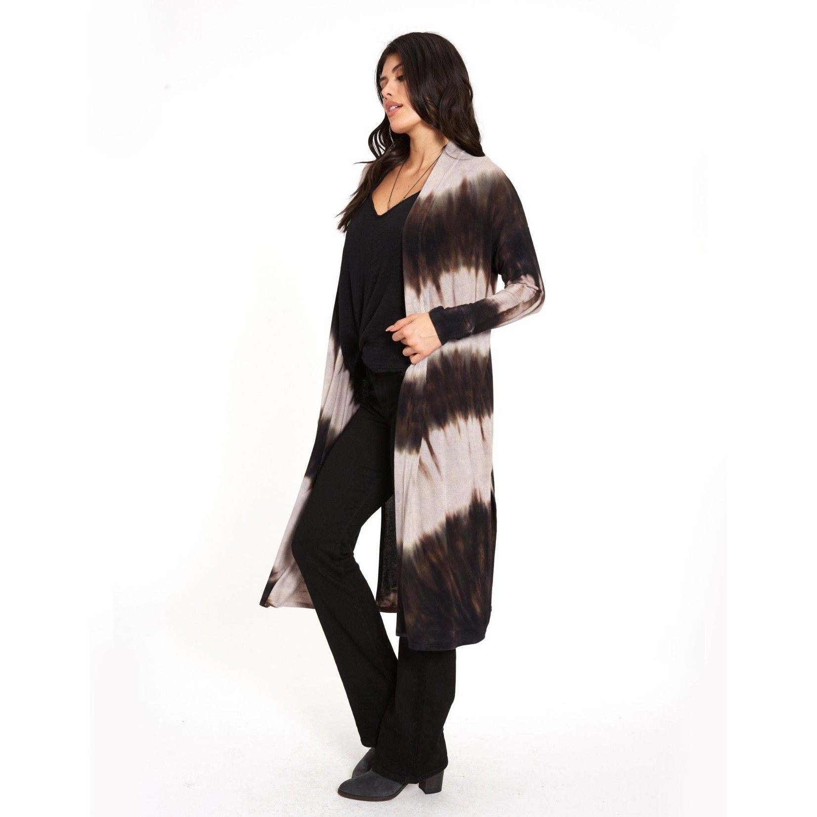 River & Sky Midi Duster in Feather