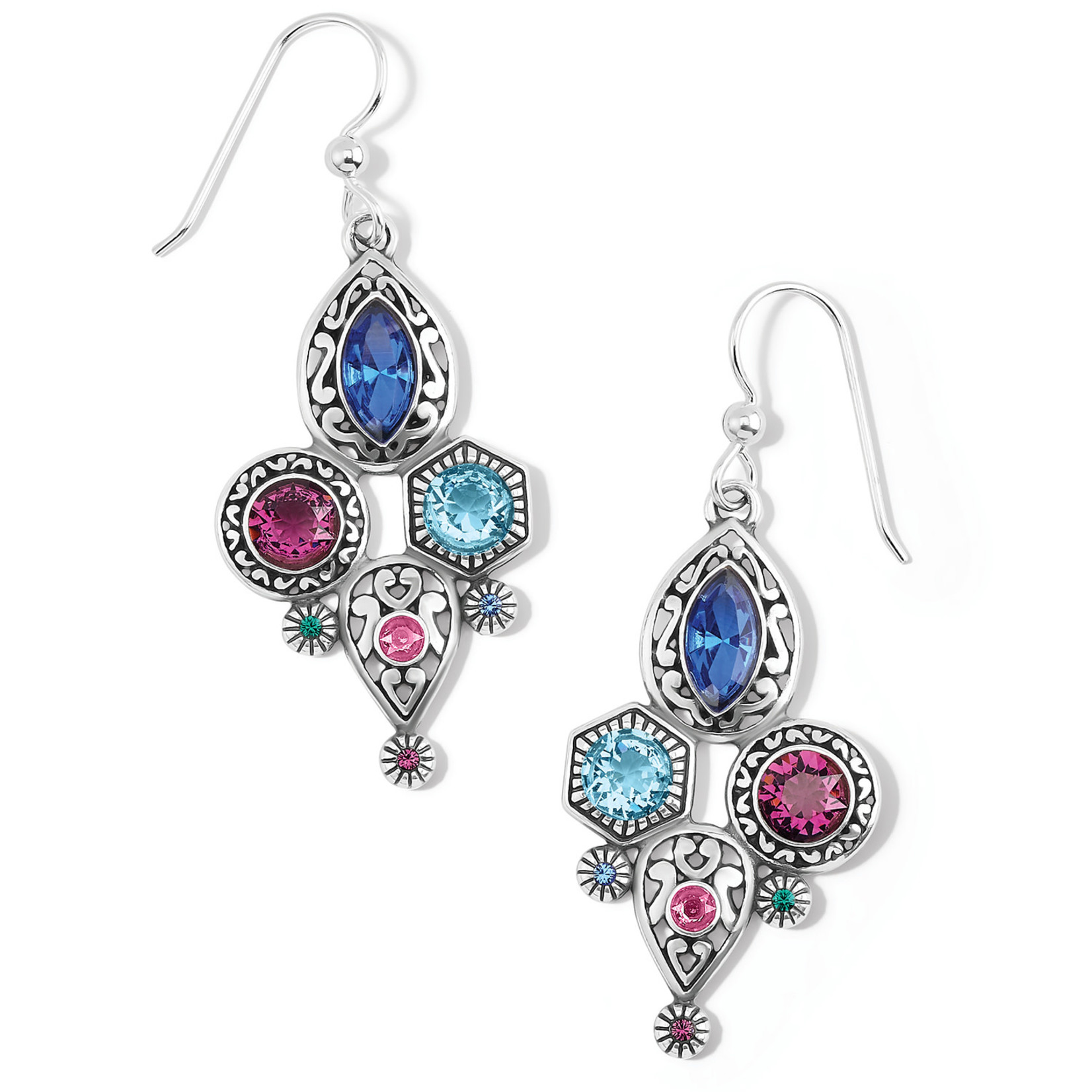 Brighton Elora Gems Cubist French Wire Earrings
