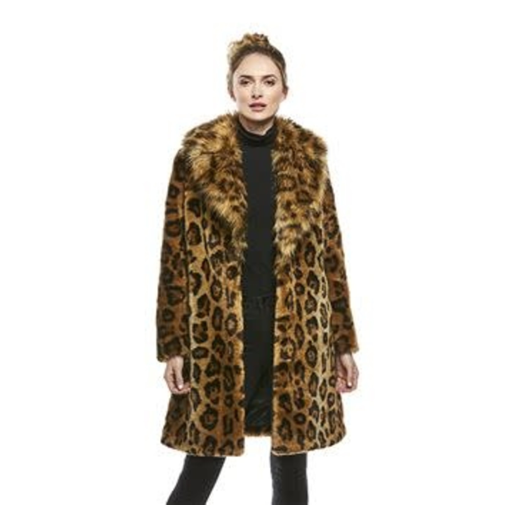 Fabulous Furs Leo Leo Faux Fur Stroller Coat in Leopard