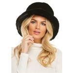 Fabulous Furs Faux Fur Bucket Hat in Black