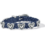 Brighton Roped Heart Braid Banded Bracelet in Blue