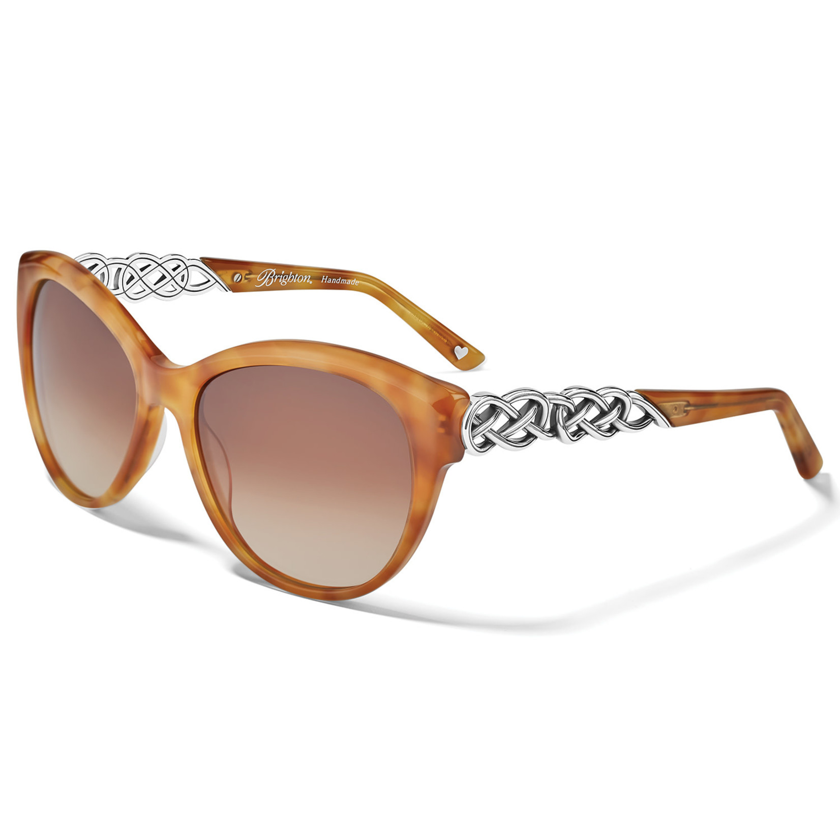 Brighton Interlok Braide Sunglasses in Amber