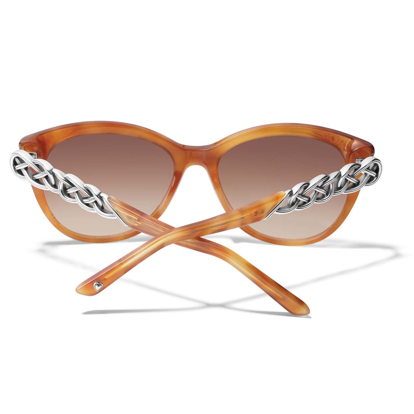 Brighton Interlok Braide Sunglasses in Amber