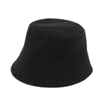 Pretty Persuasions Wool Bucket Hat w/ Flat Crown in Black