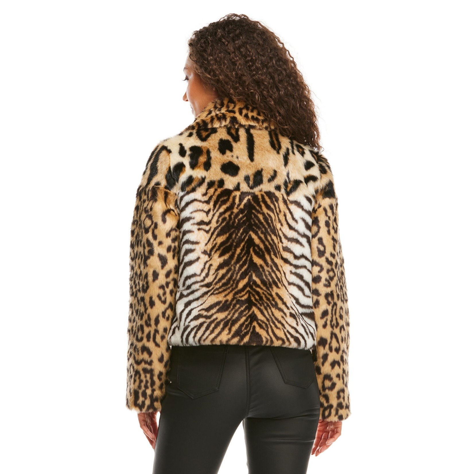 Fabulous Furs Remix Jacket in Multi Animal
