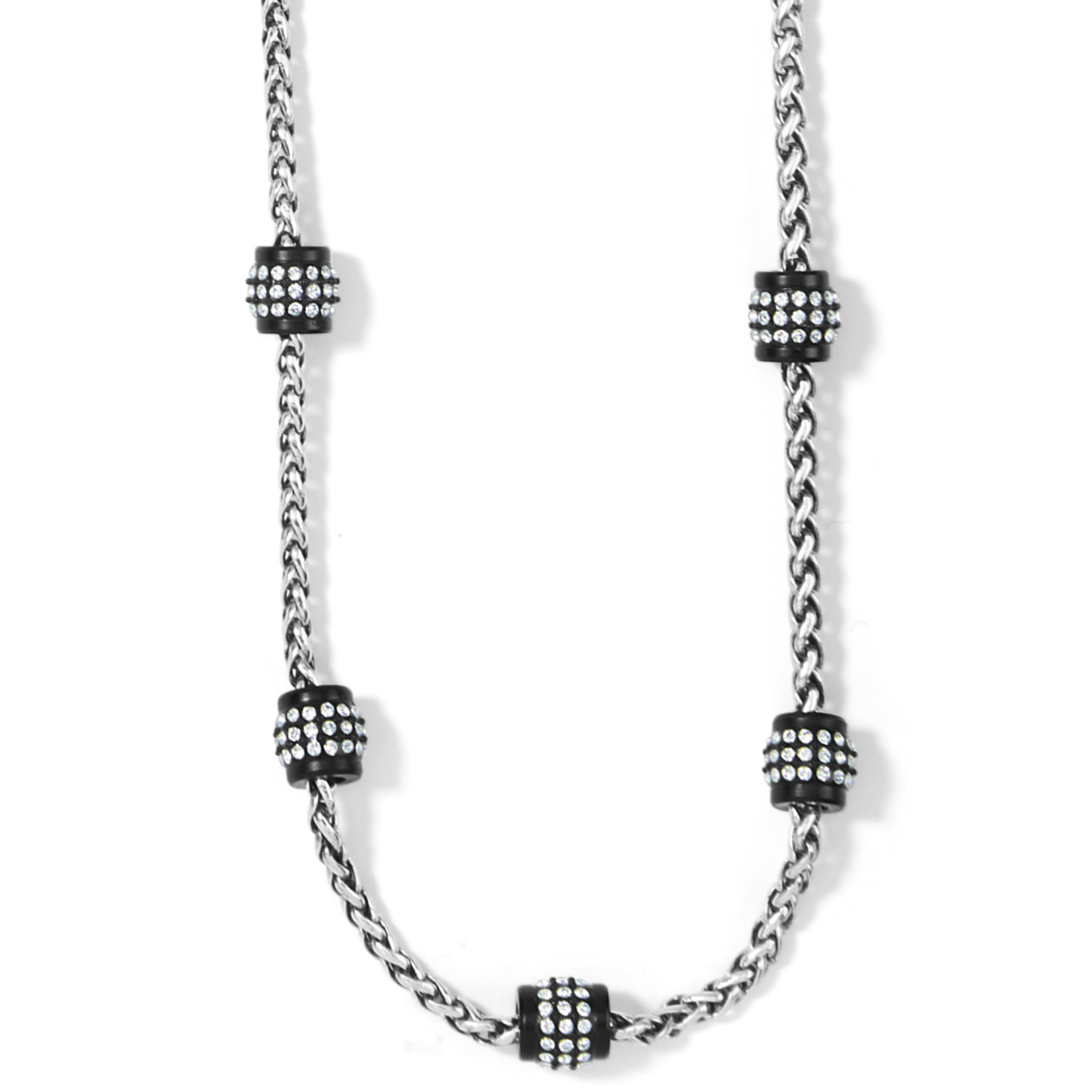 Brighton Meridian Petite Short Necklace - Silver-Black
