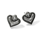 Brighton Luna Heart Mini Post Earrings