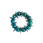 Organic Tagua Jewelry Carchi Bracelet in Turquoise