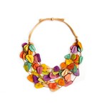 Organic Tagua Jewelry Brittany Tagua 7 Layer Necklace in Multi