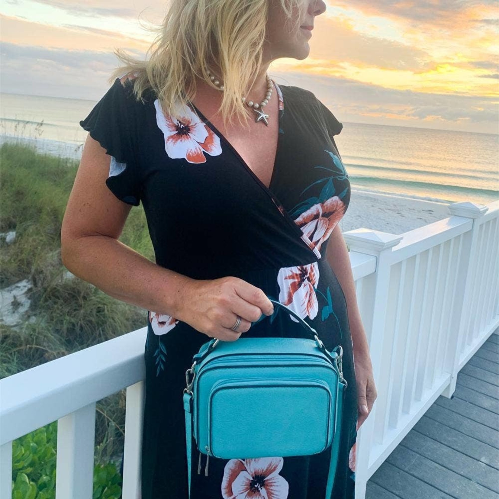 Kelsey Crossbody Satchel in Orange
