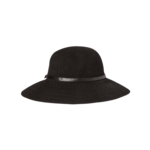 Leslie Wide Brim Hat in Black