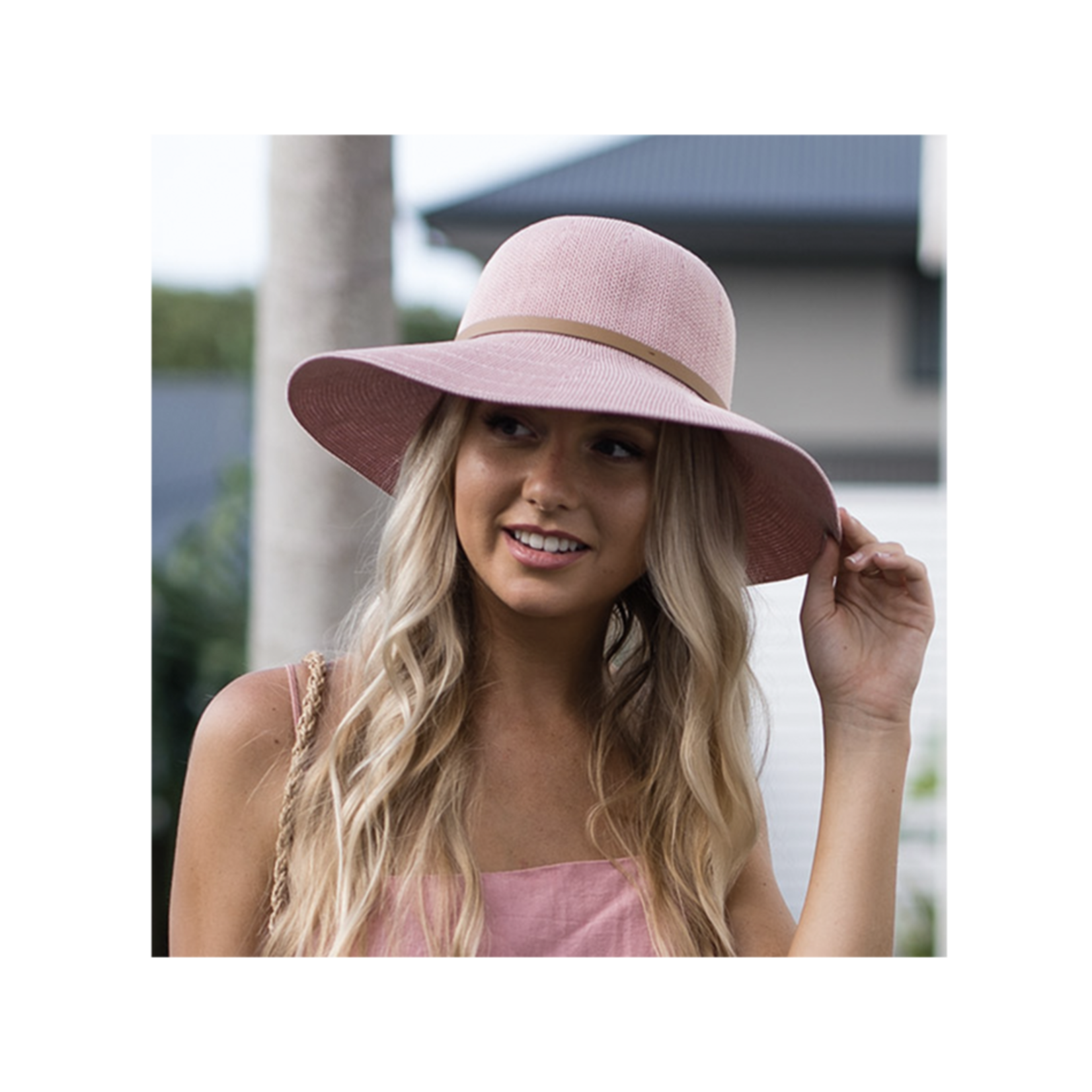 Kooringal Leslie Wide Brim Hat in Blush