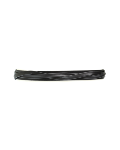 ADA Skinny Leather Wrap Belt in Black - Molly display picture 3