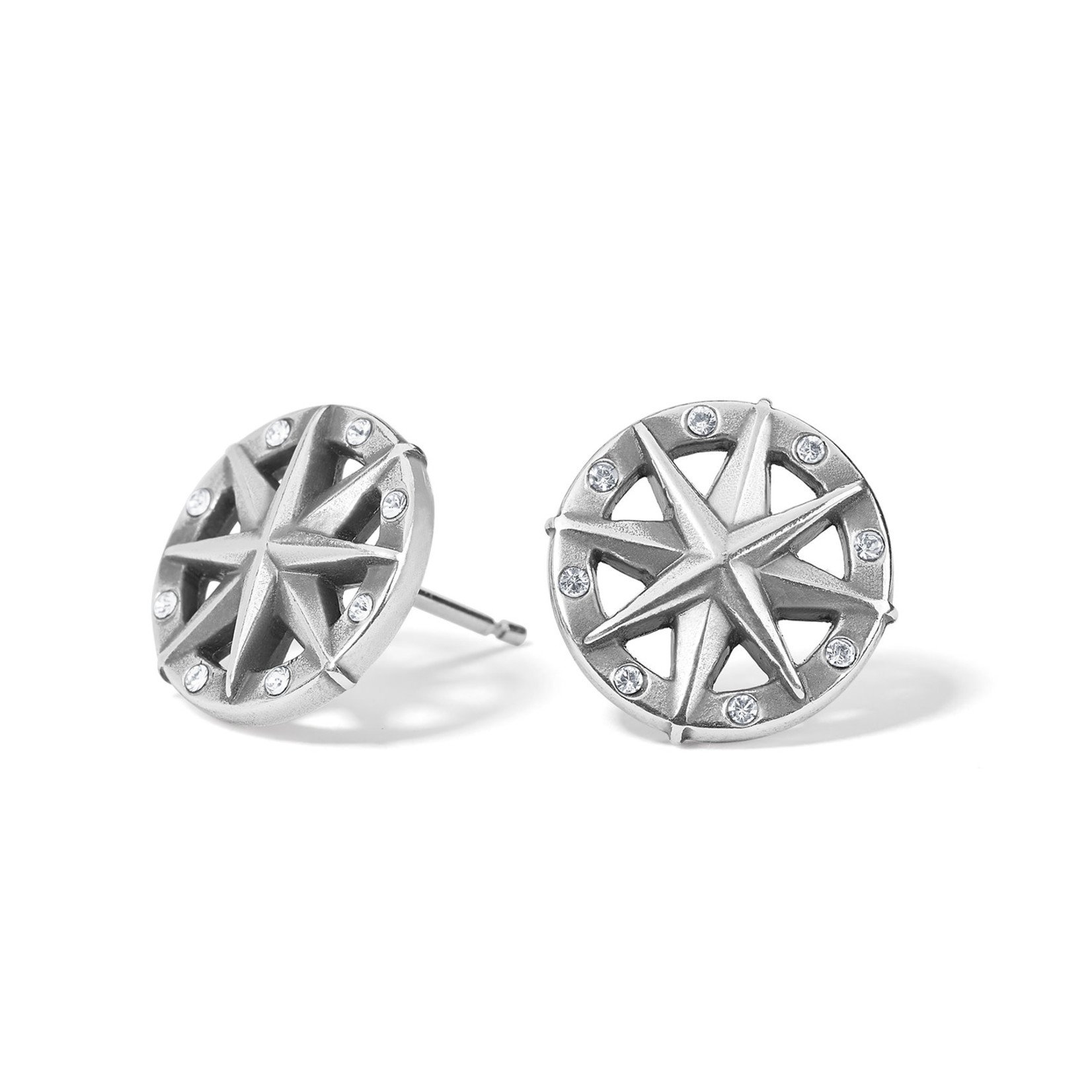 Brighton Anchor And Soul Compass Mini Post Earrings