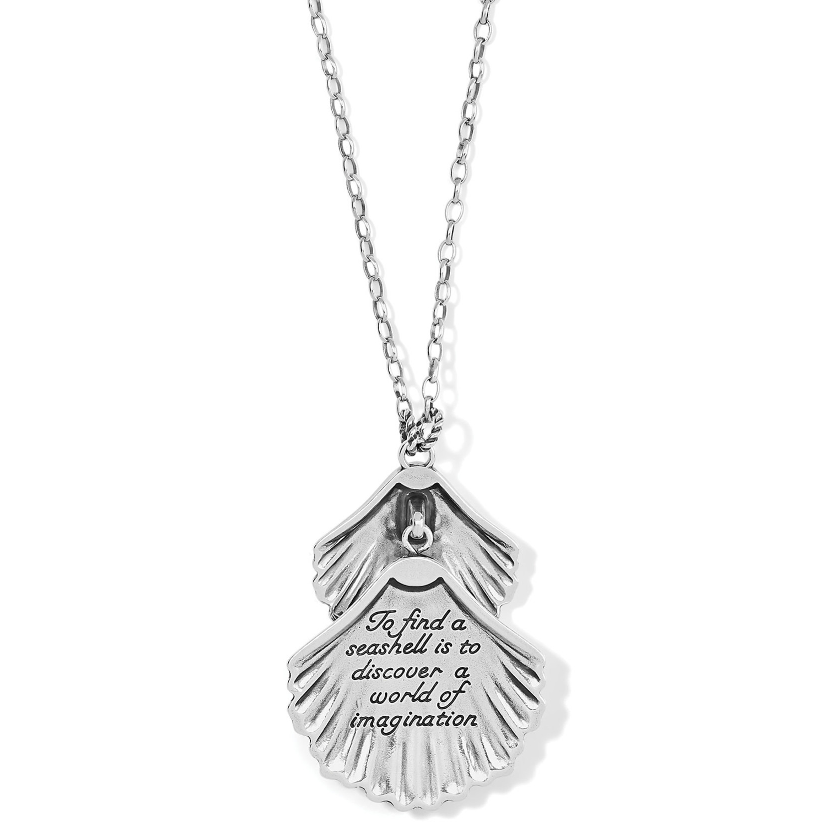 Brighton Silver Shells Two Tier Necklace - Silver, OS