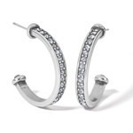 Brighton Meridian Zenith Medium Hoop Earrings in Silver
