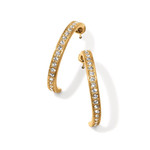 Brighton Meridian Zenith Medium Hoop Earrings in Gold
