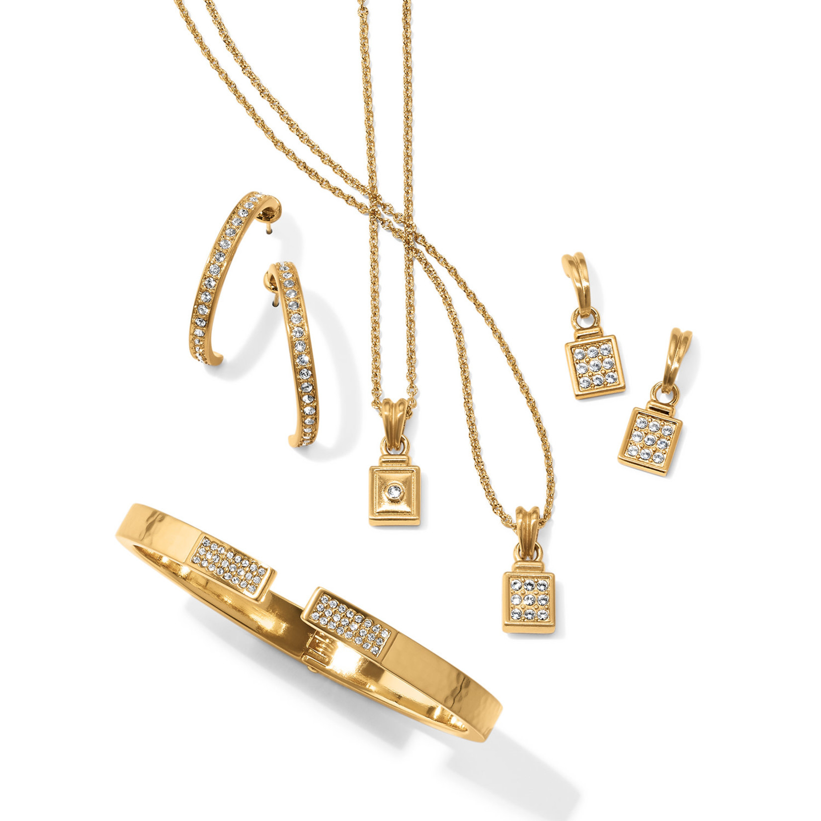 Brighton Meridian Zenith Medium Hoop Earrings in Gold