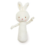 Bunnies By  Bay Friendly Chime White Bunny Rattle