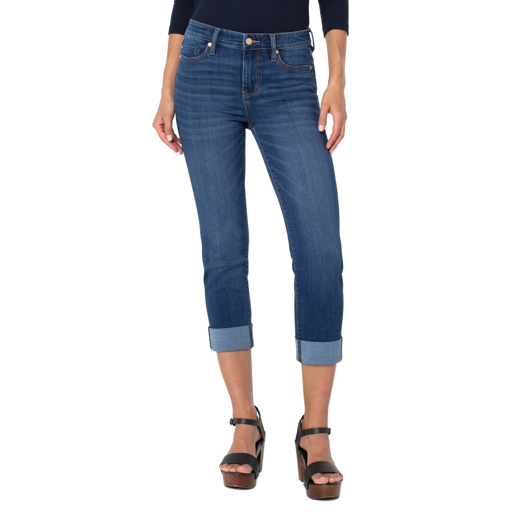 Liverpool Charlie Crop Wide Cuff 24” Jean in Sartell