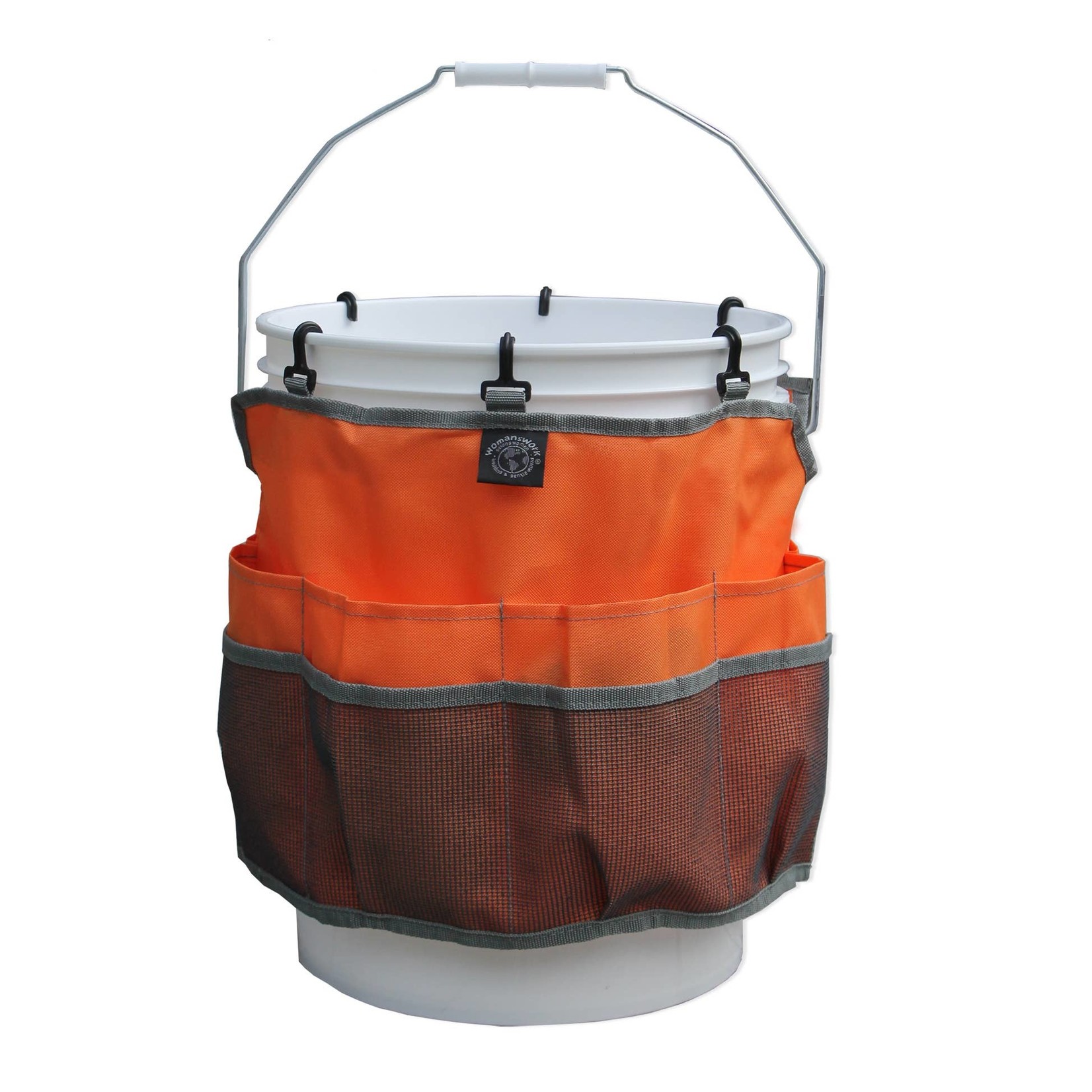 Heirloom Garden Bucket Caddy In Orange