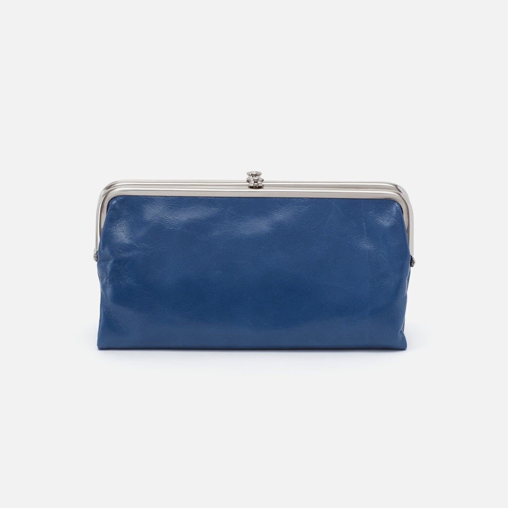 HOBO Lauren Atlantis Blue Vintage Leather Wallet/Clutch