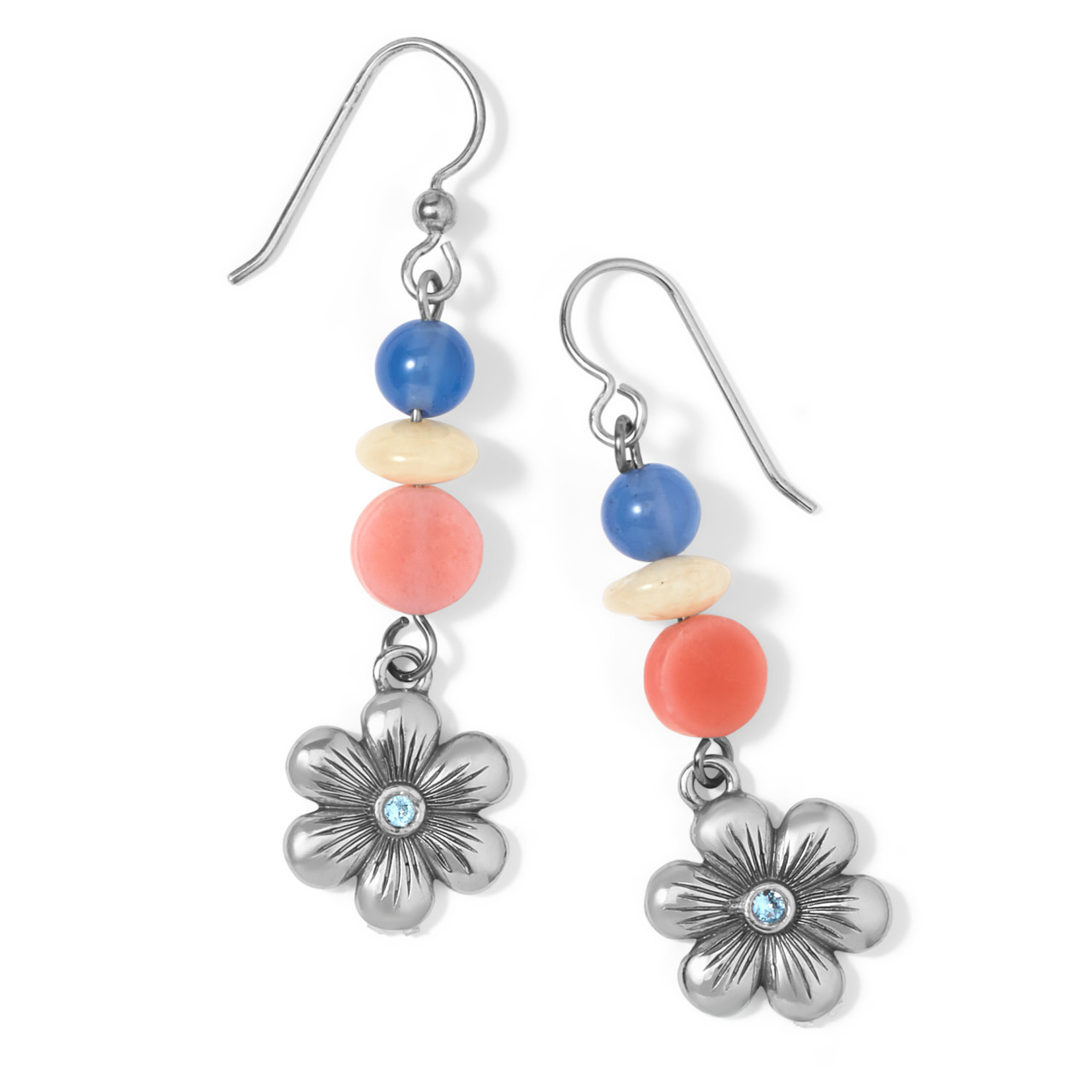 Brighton Florette French Wire Silver Earrings