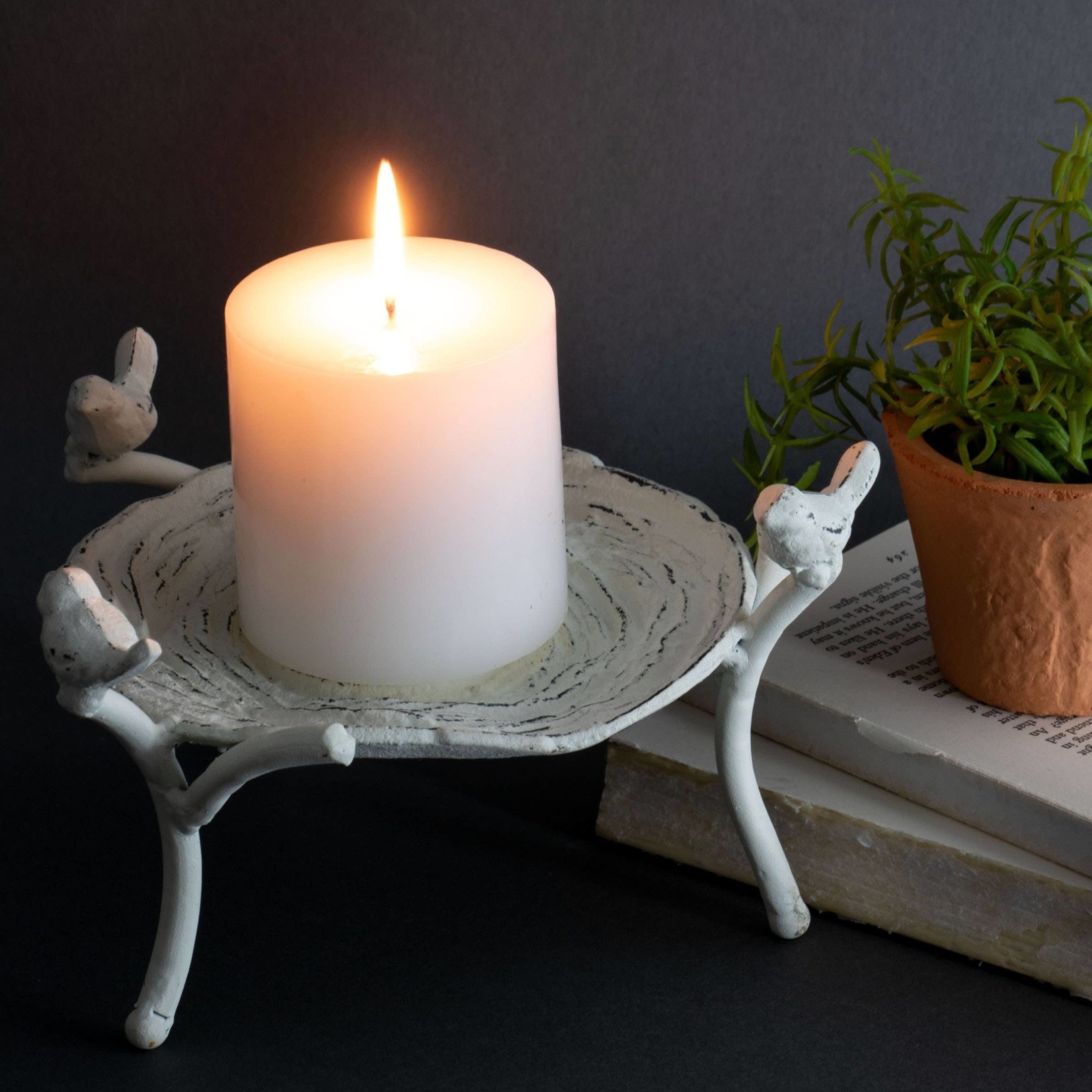 Foreside Home and Garden Flora Bird Nest Trinket/Candle Tray