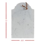 Foreside Home and Garden Fleur Marble Board Large