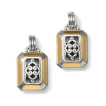Brighton Intrigue Regal Post Drop Earrings in Silver and Gold