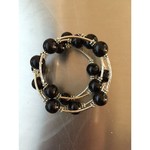 Sea Lily Black Shell Pearl Wrap Bracelet