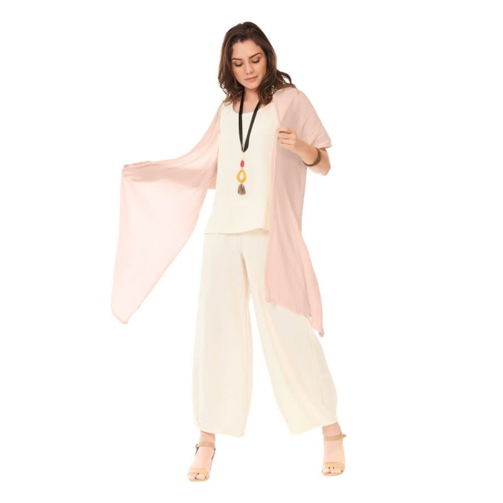 Shawl Long Gauzey in Petal