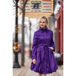 Samuel Dong Classic Bubble Coat in Vio