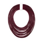 Zenzii Layered Rope Necklace in Ruby