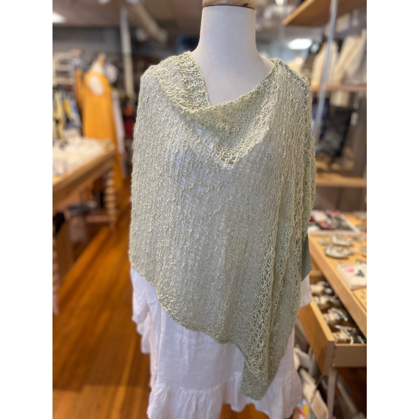 Lost River Imports Popcorn Poncho in Oatmeal (17)