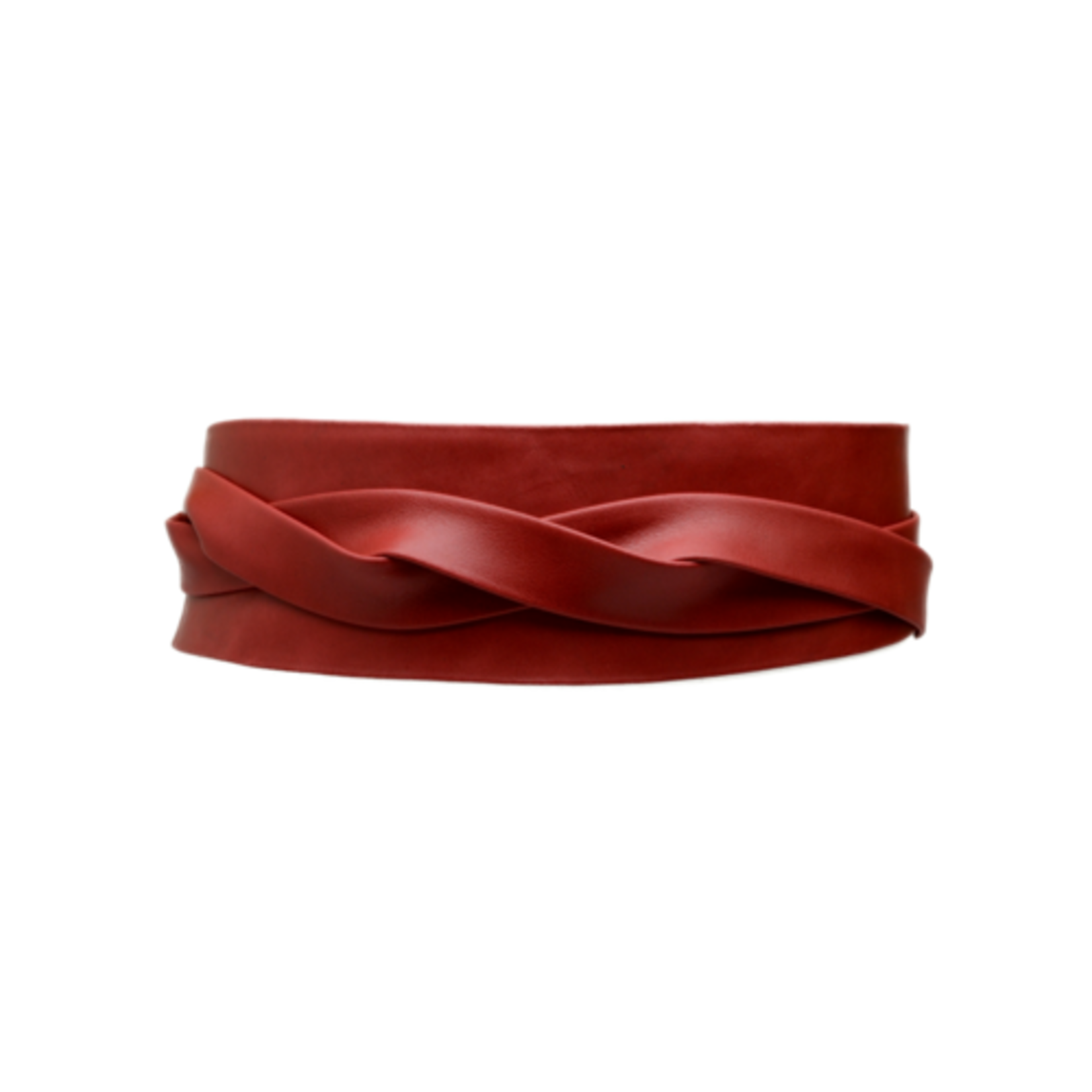 ADA Original Leather Wrap Belt in Red