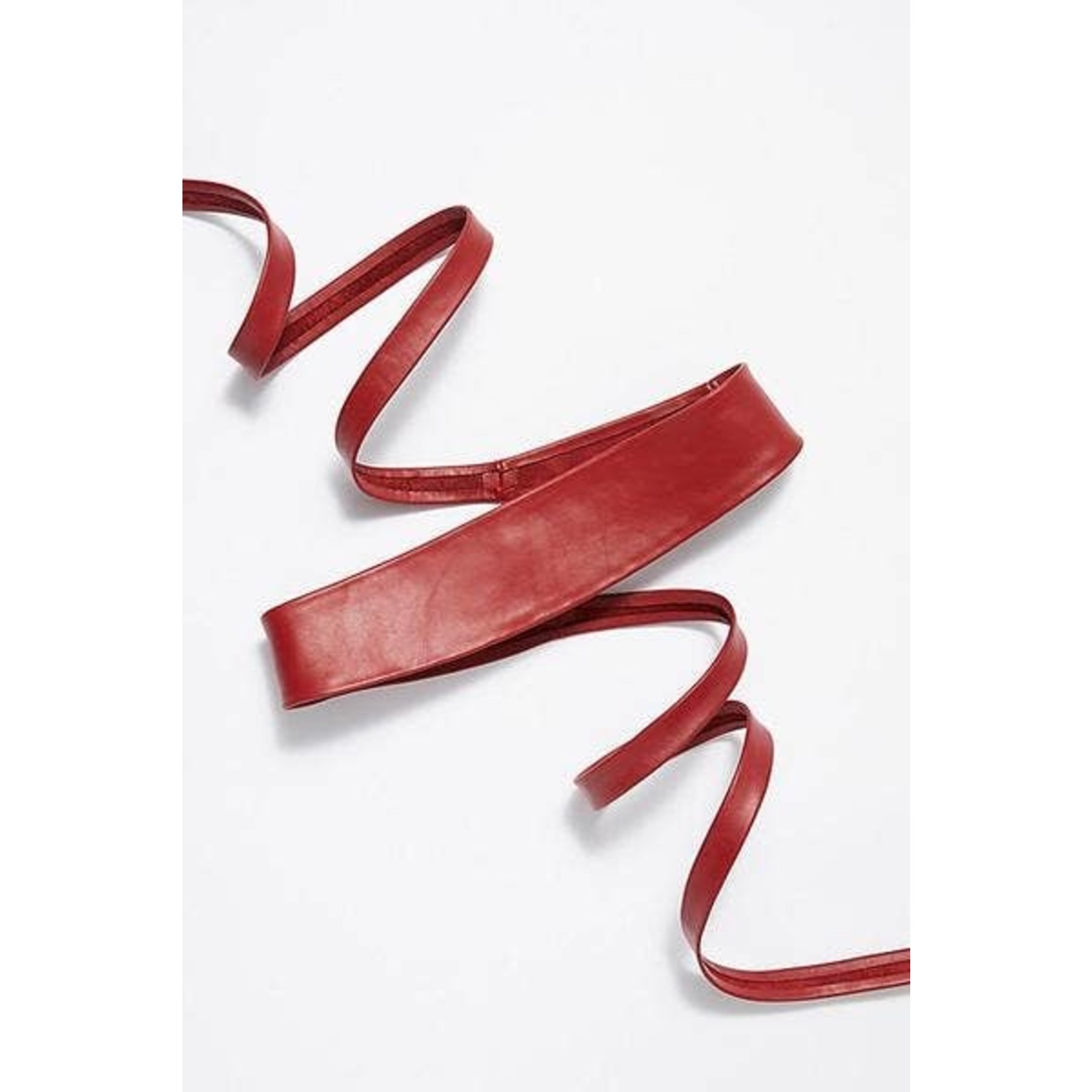 ADA Original Leather Wrap Belt in Red