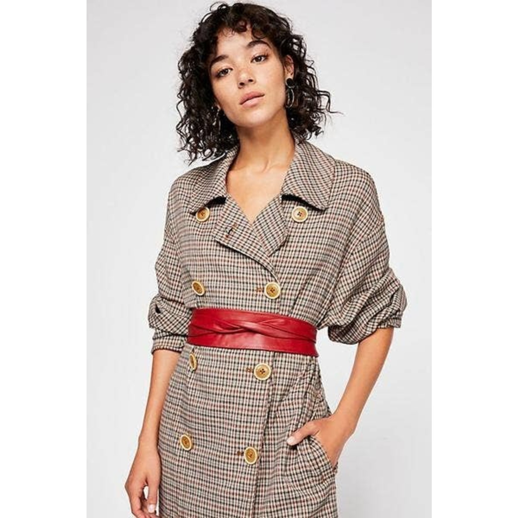 ADA Original Leather Wrap Belt in Red