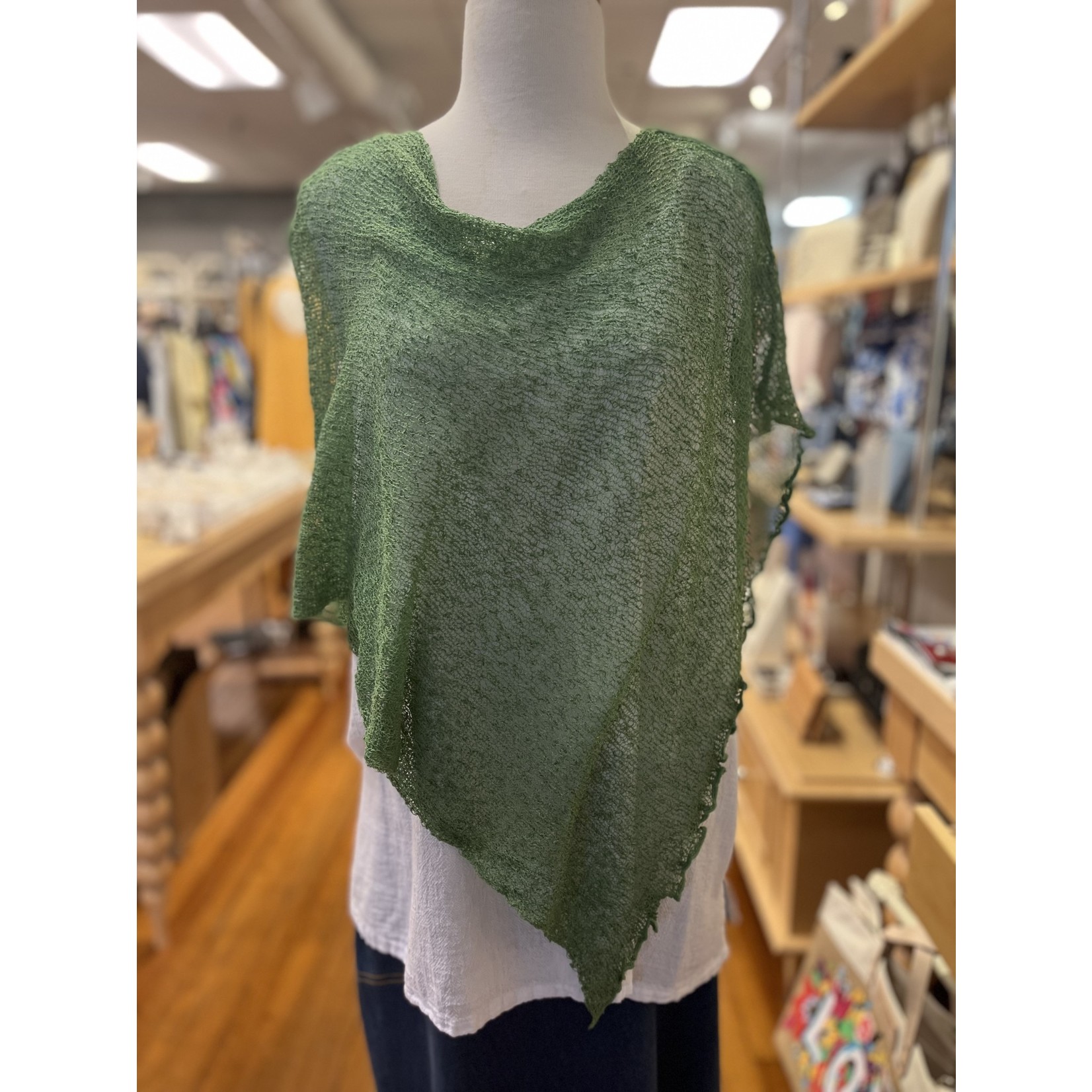 Lost River Imports Lightweight 5-Way Poncho in Moss (34)
