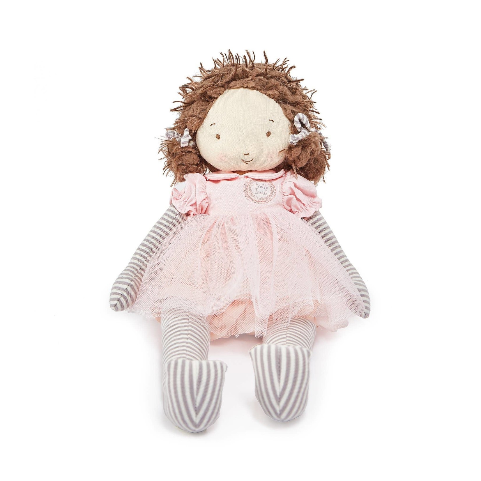 Bunnies By  Bay Elsie Pretty Girl Brown Hair Doll