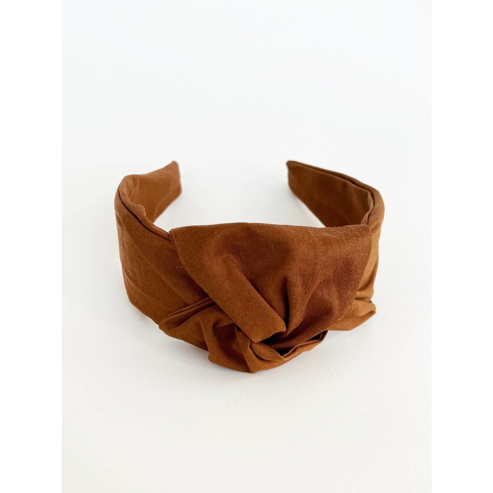 Poppy Knot Headband in Brown
